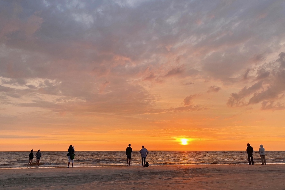 Sonnenuntergang am Watt