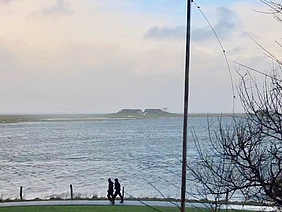 Landunter auf Hallig Langeneß