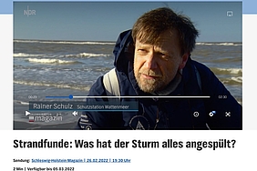 Rainer Schulz im Interview am Strand